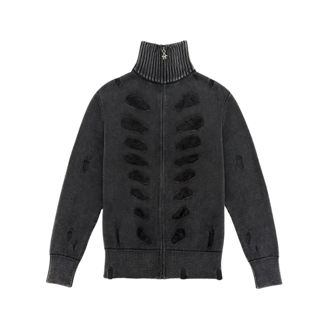 KALLE ZIP KNIT SWEATER