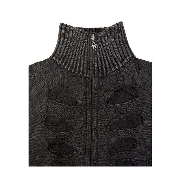 KALLE ZIP KNIT SWEATER