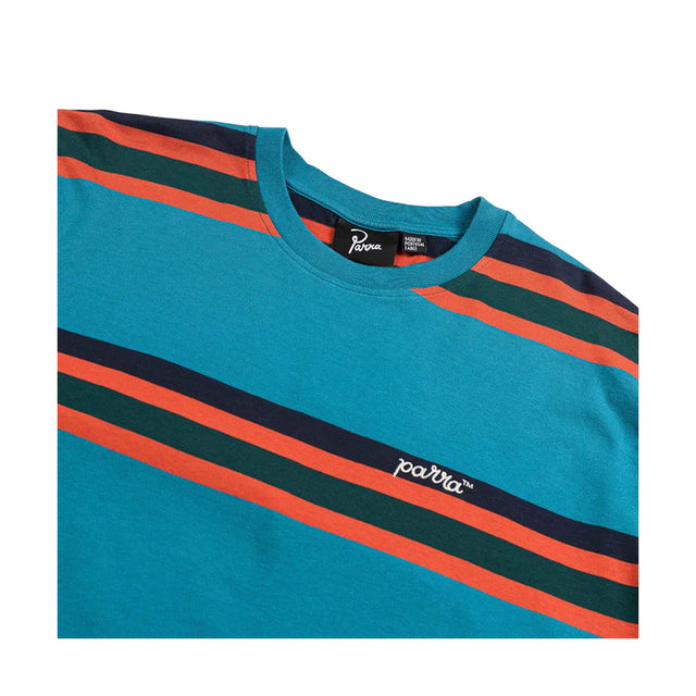 SCRIPT STRIPED T-SHIRT