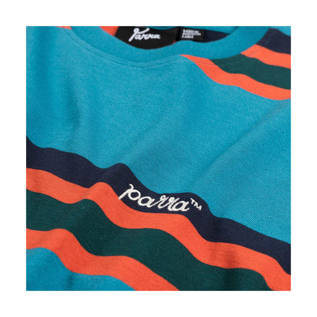 SCRIPT STRIPED T-SHIRT