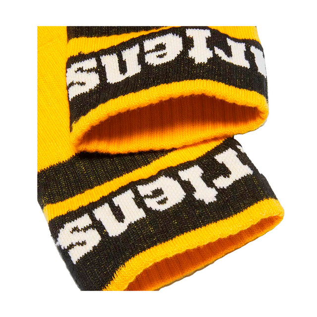 Athletic Logo Sock Yellow Organic Cotton Blend