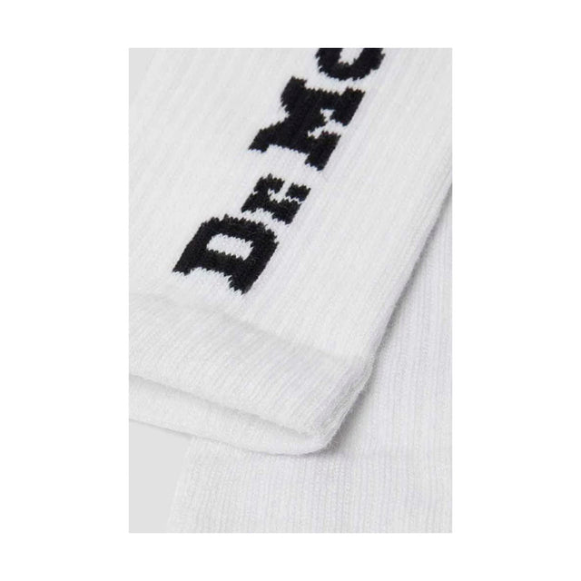 Vertical Sock White Organic Cotton Blend