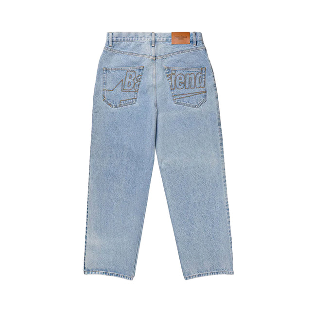 STAR POCKET LIGHT WASH DENIM PANT