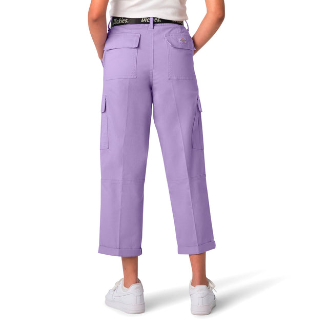 W CONTRAST CROPPED CARGO PANT