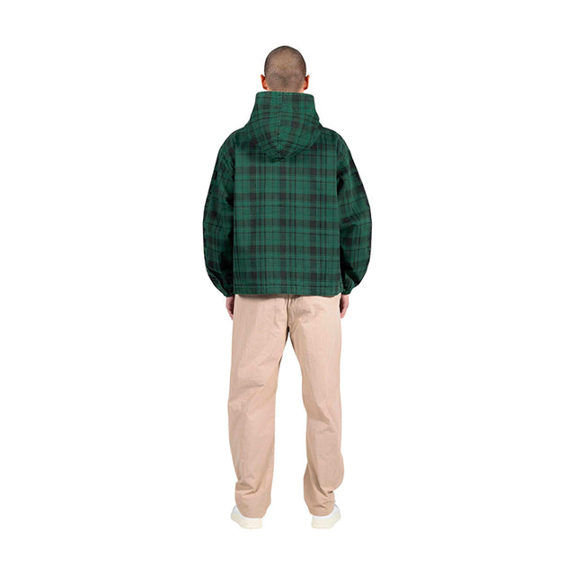 DEDICATE PLAID ZIP PONCHO