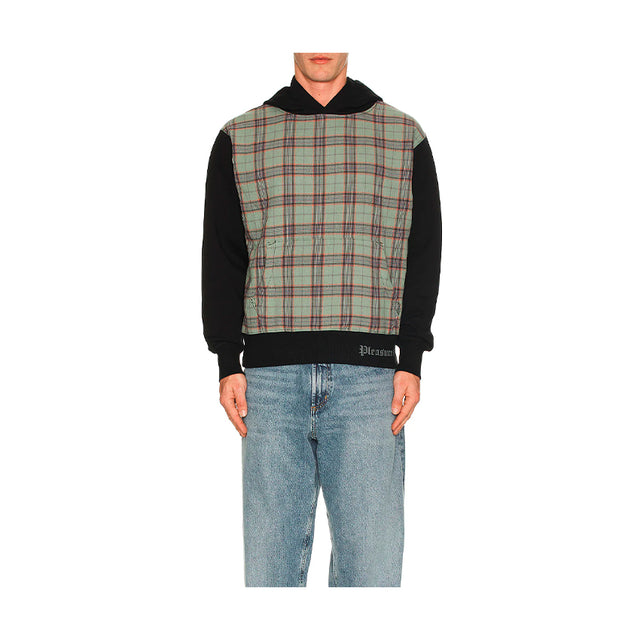 CAREER CONTRAST PLAID HOODIE