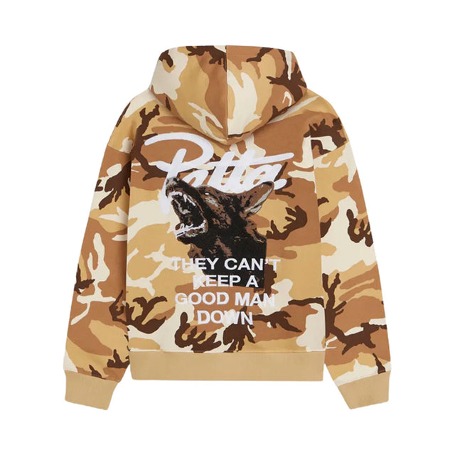 Patta Bark Woodland Camo Boxy Hooded Sweater
