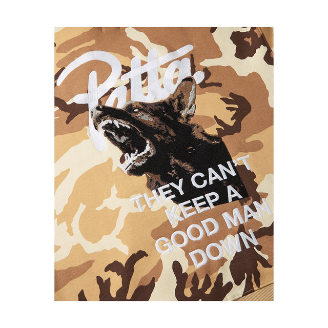 Patta Bark Woodland Camo Boxy Hooded Sweater