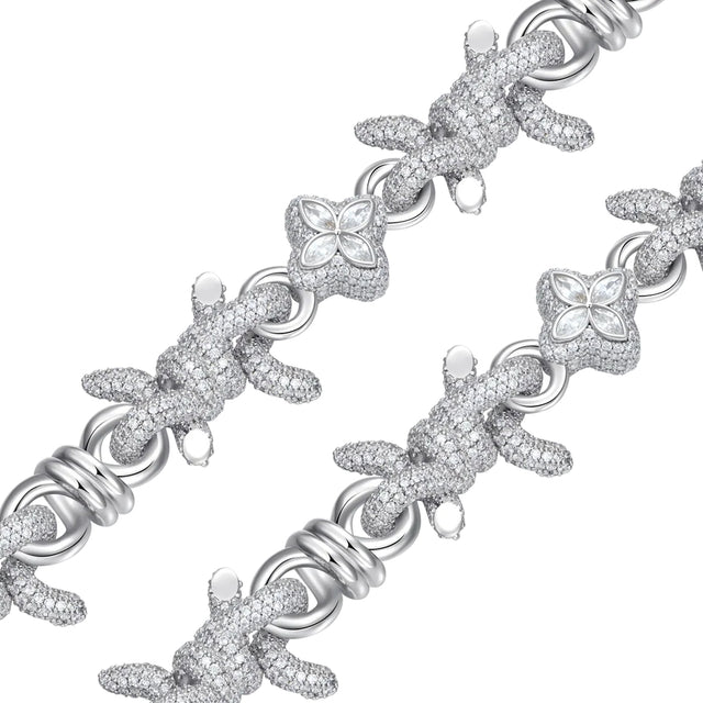APORRO BARBED CLOVER CHAIN & WALLET CHAIN