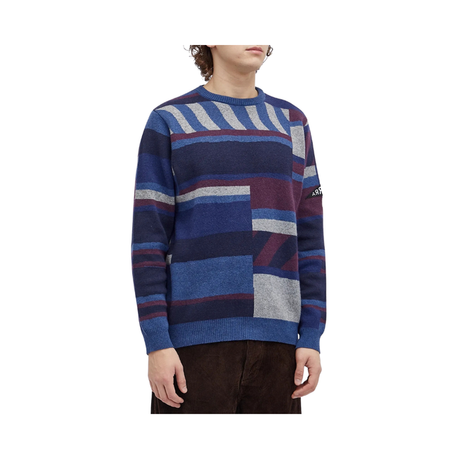 PATCHED YOUR WORK KNITTED PULLOVER