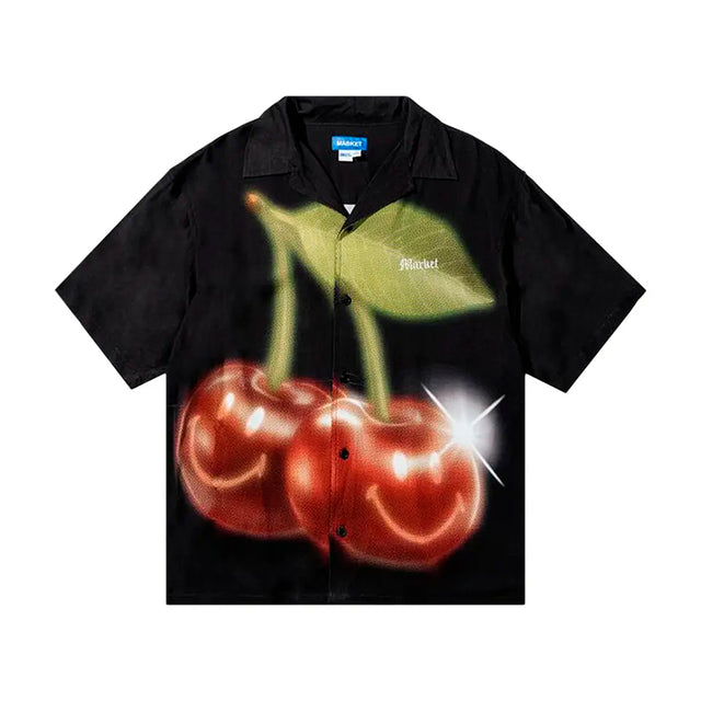 SMILEY CHERRIES SS BUTTON-UP