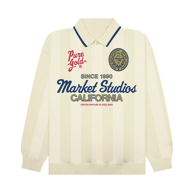 PURE GOLD COLLARED SWEATER