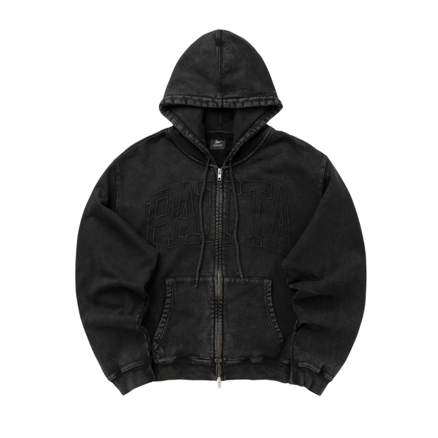 PATTA LOOPBACK LOGO ZIP HOODED SWEATER
