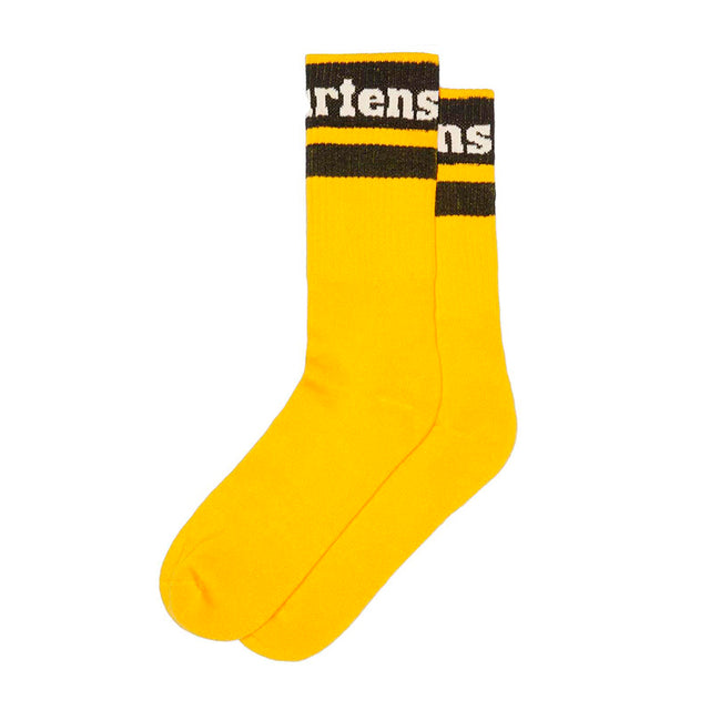 Athletic Logo Sock Yellow Organic Cotton Blend