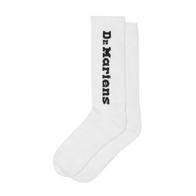 Vertical Sock White Organic Cotton Blend