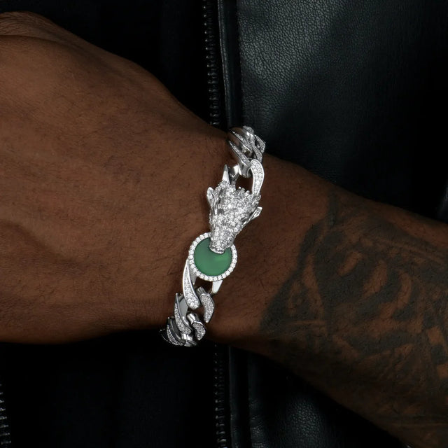 APORRO WONG Ⅱ RIDGE ICED OUT CUBAN BRACELET - 12MM