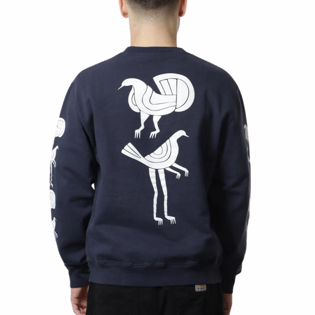 FANCY PIGEON CREW NECK SWEATSHIRT