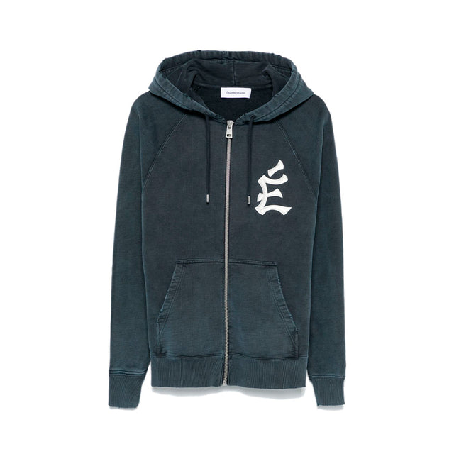 LOOSE ZIPPED HOODIE EMB