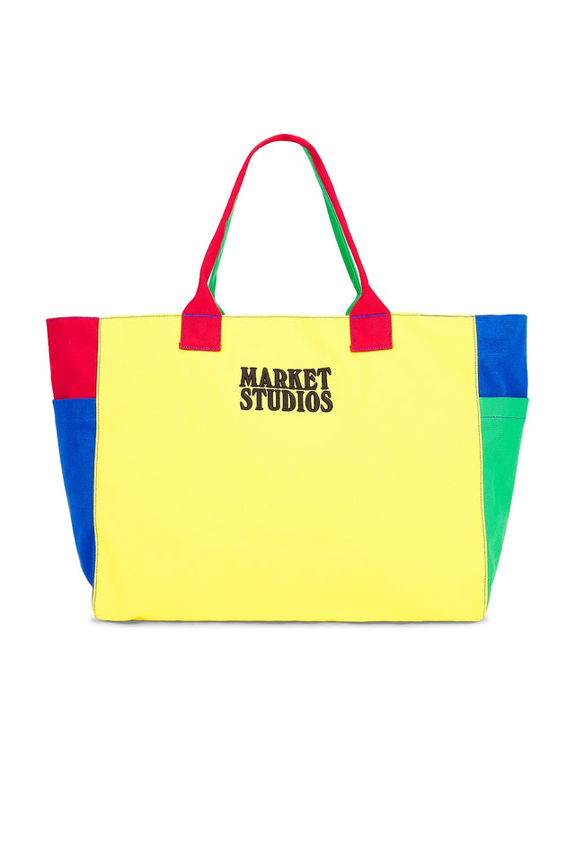 SMILEY COLORBLOCK TOTE BAG