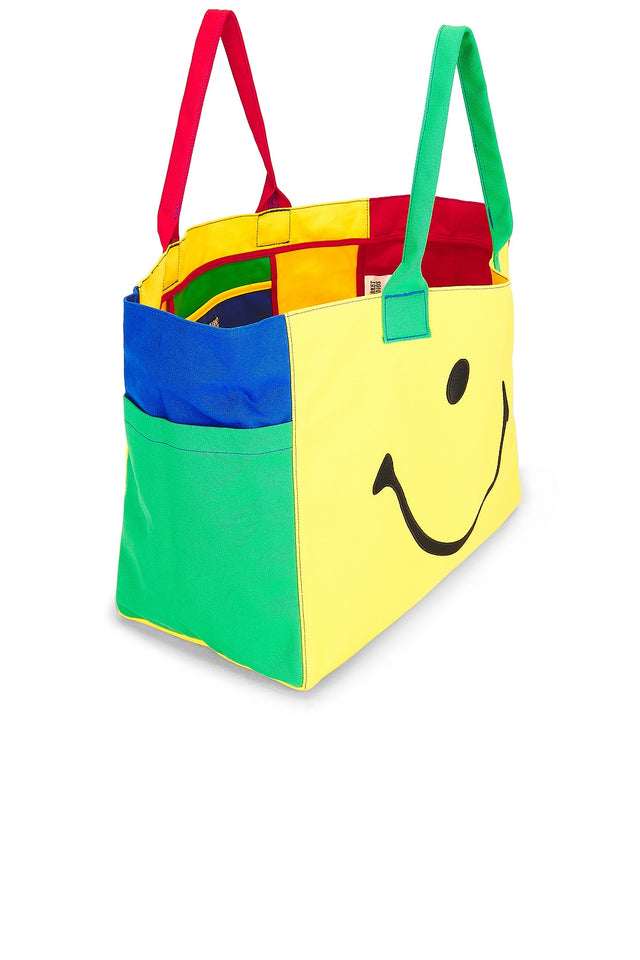 SMILEY COLORBLOCK TOTE BAG