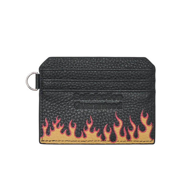 LEATHER CARD HOLDER w/ CHAIN