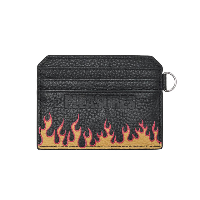 LEATHER CARD HOLDER w/ CHAIN