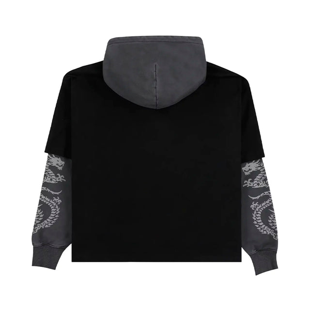 DRAGON LAYERED HOODIE FADED