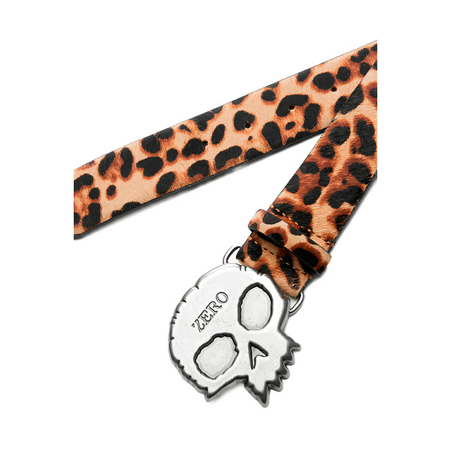 LEOPARD STUDDED BELT