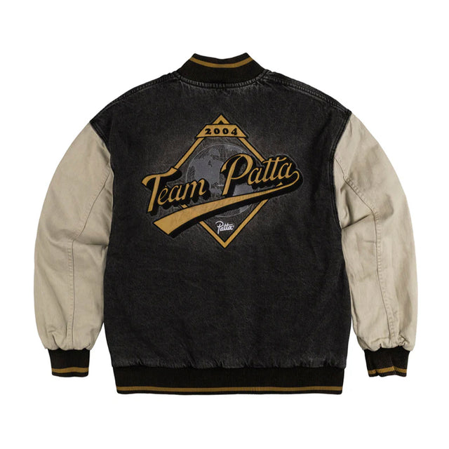 Patta Homerun Denim Varsity Jacket