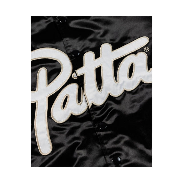 Patta Script Logo Satin Varsity Jacket