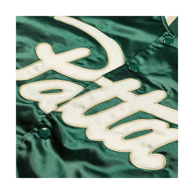 Patta Script Logo Satin Varsity Jacket