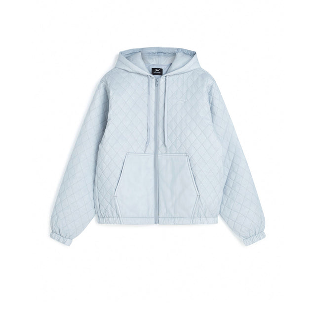 Insulated Quilted Hooded Jacket