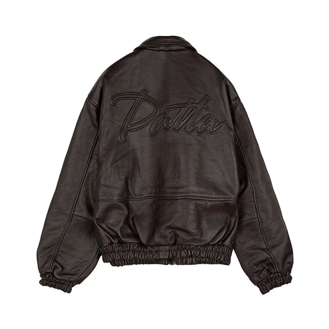 Patta Leather Bomber Jacket