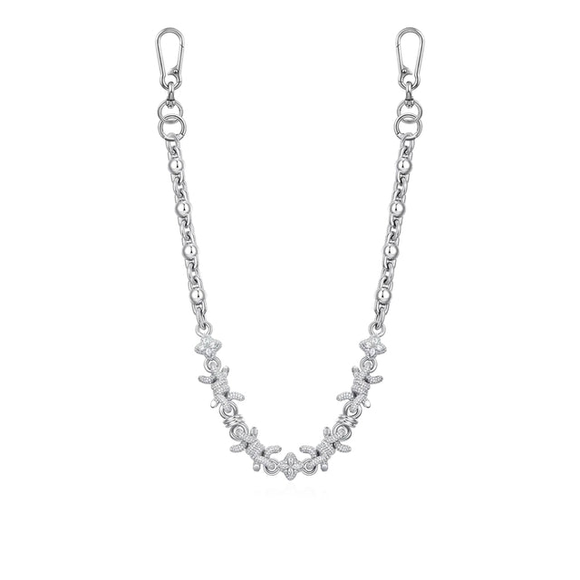 APORRO BARBED CLOVER CHAIN & WALLET CHAIN