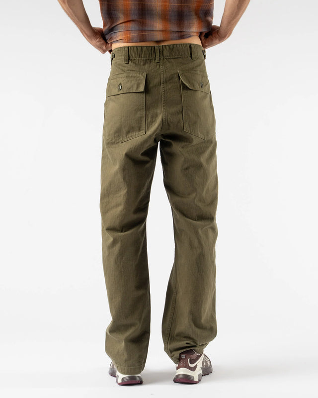 Vintage Fit U.S. Army Fatigue Trousers - D.Olive Stone