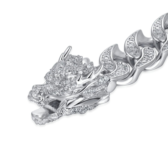 APORRO WONG Ⅱ RIDGE ICED OUT CUBAN BRACELET - 12MM