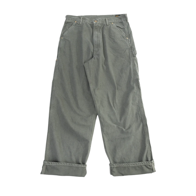 Dad'S Fit Painter'S Pants Canvas - Army Green