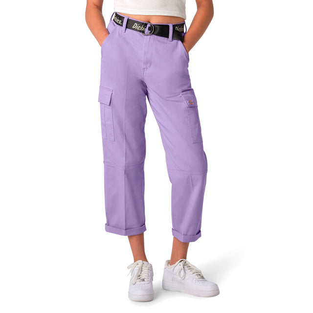 W CONTRAST CROPPED CARGO PANT