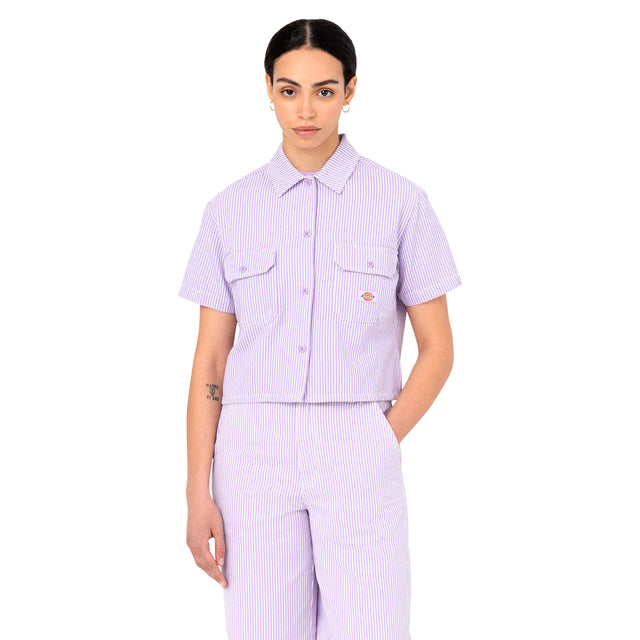 W HICKORY CROPPED WORK SHIRT